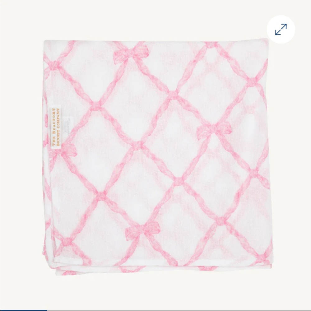 The Beaufort Bonnet Company Pink and White Blanket Silent Night Swaddle